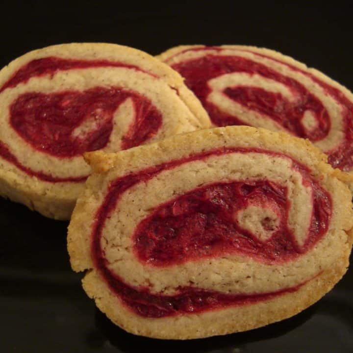 Cinnamon Cranberry Pinwheel Cookies