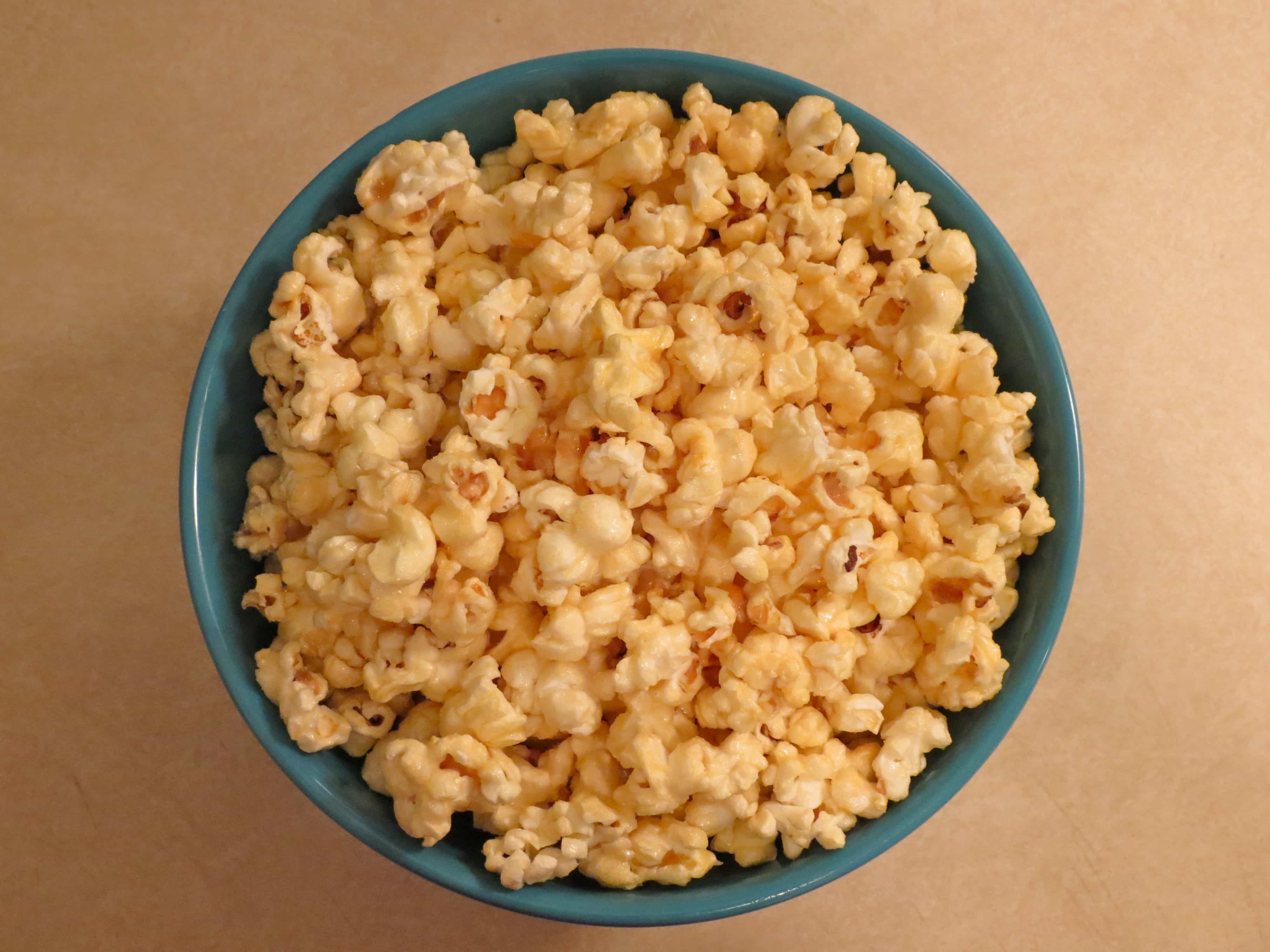 Microwave Caramel Corn Stephie Cooks