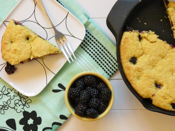 Blackberry Skillet Cornbread: Guest Post on Sarcastic Cooking