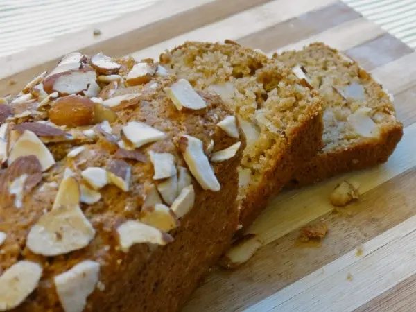 Almond Applesauce Pear Bread