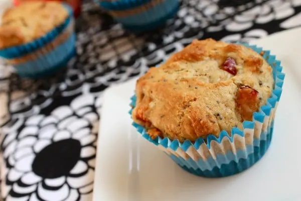 Plum Poppy Seed Muffins