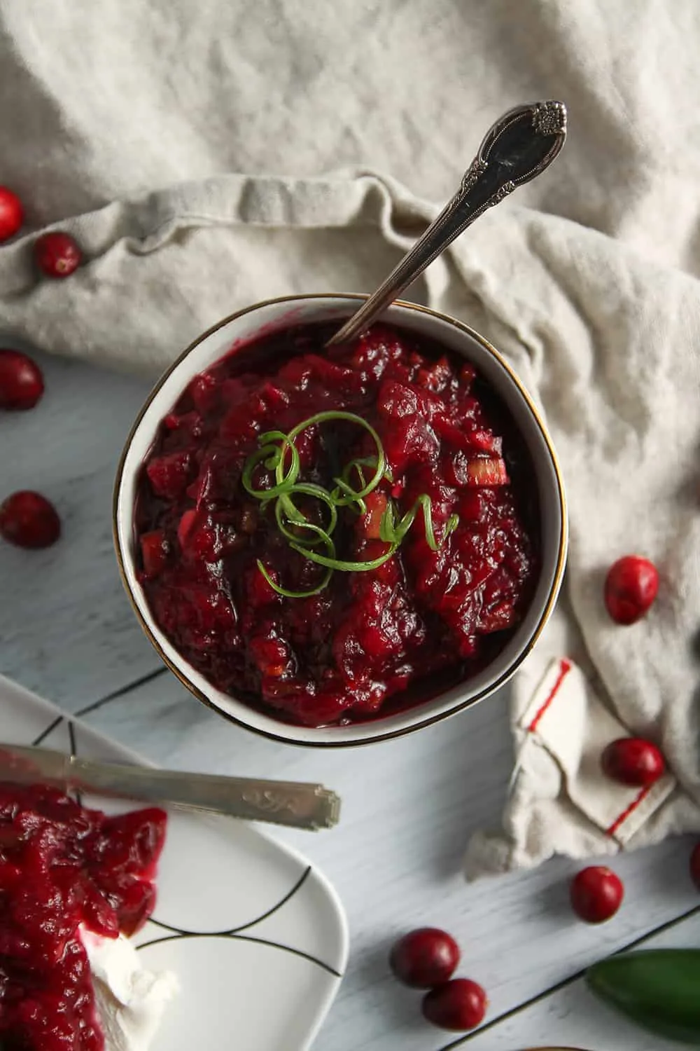 Texas Cranberry Chutney is a bursting with tart cranberries and spicy jalapenos