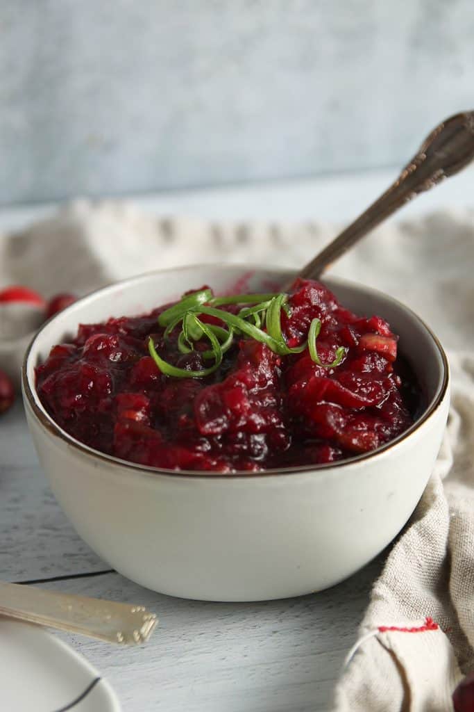 Texas Cranberry Chutney is a both tart and spicy, perfect for your holiday table
