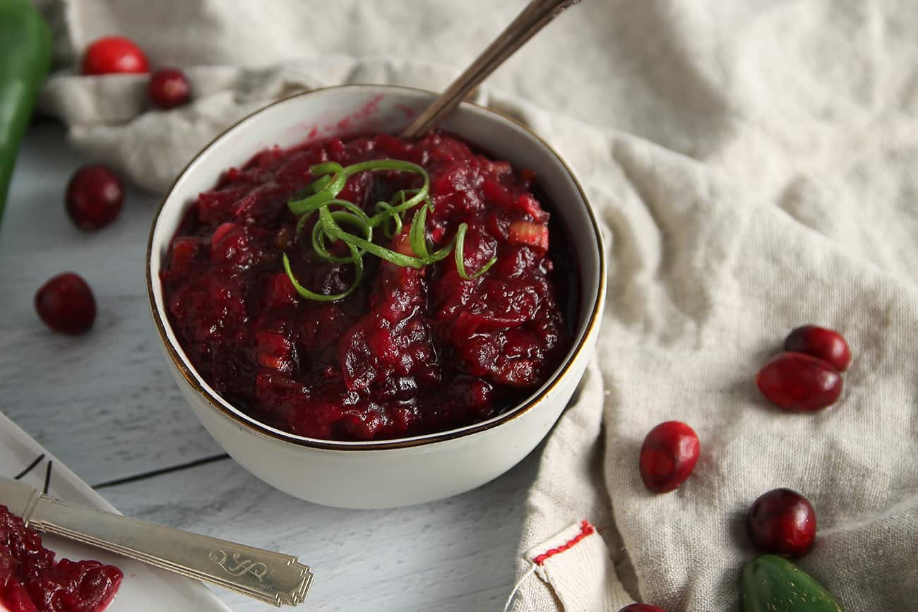Texas Cranberry Chutney is a tart and spicy holiday condiment