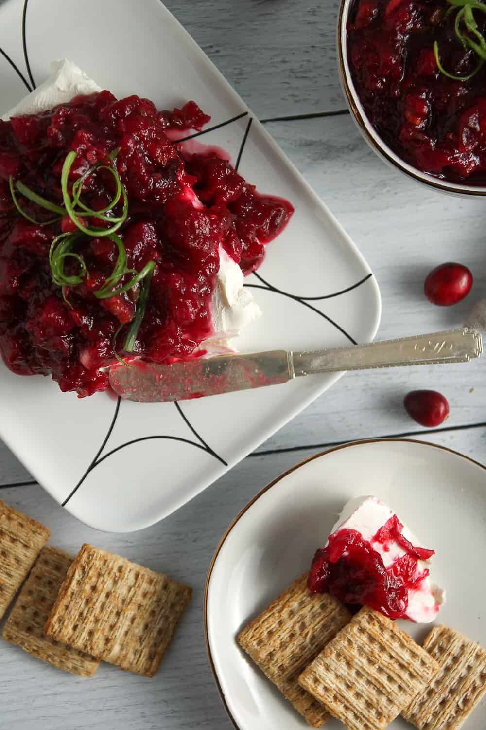 Use your favorite Texas Cranberry Chutney to make an easy Cranberry Cream Cheese Dip for holiday parties