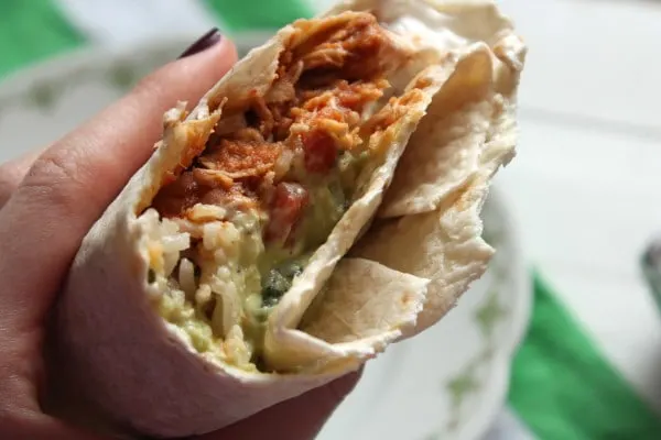 Chicken and Bean Burritos