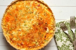Mexican-Style Quiche {Guest post on The Cooking Actress}
