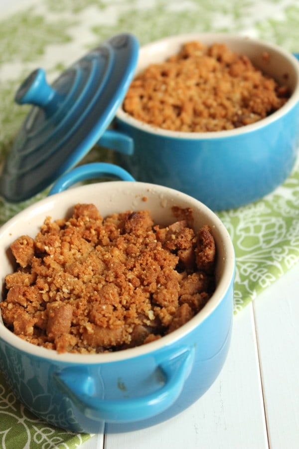 Easy Apple and Pear Crumbles