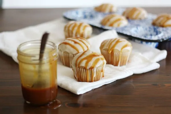 {Friends First with Girl Versus Dough} Caramel Macchiato Doughnut Muffins