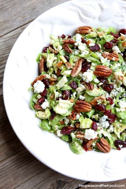 Two peas and their pod - chopped brussels salad