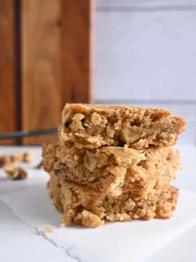 Maple Walnut Blondies