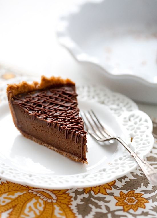 love and olive oil chocolate pumpkin pie