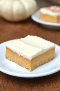 {Friends First with Whipped} Pumpkin Cheesecake Bars