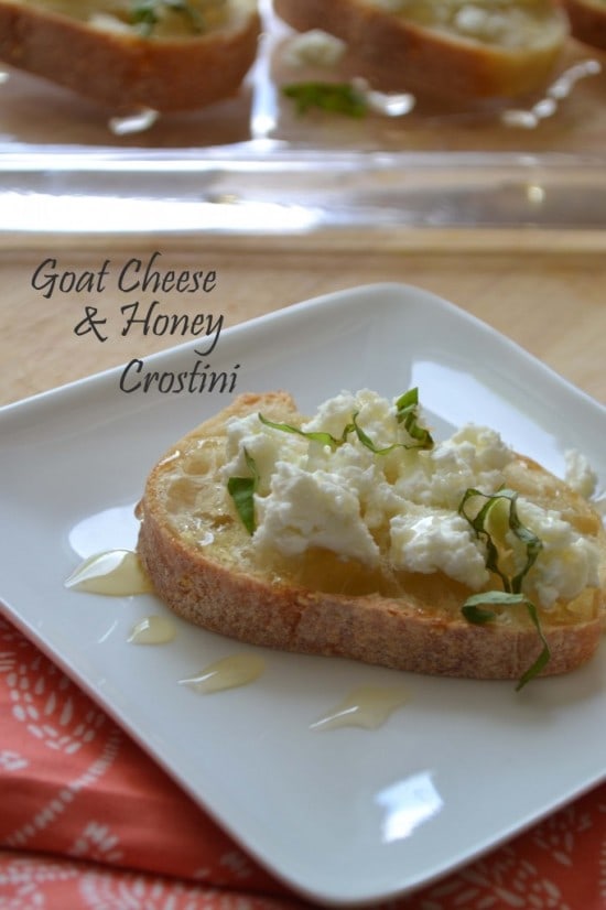 sarcastic cooking - goat cheese crostini