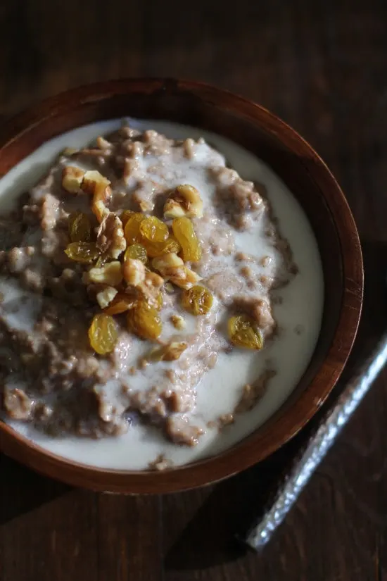 Apple Cinnamon Crockpot Oatmeal