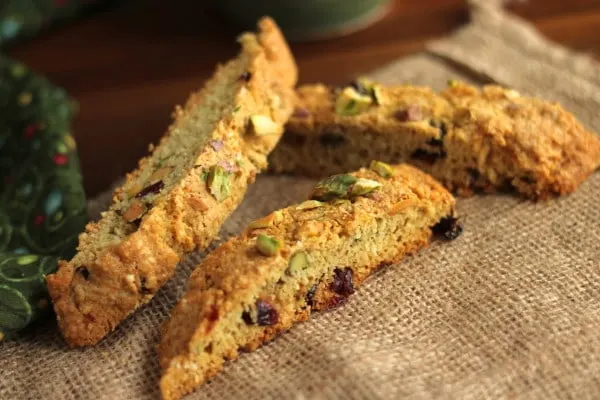 Cranberry-Pistachio Biscotti {gluten-free!}