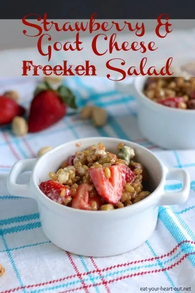 Strawberry & Goat Cheese Freekeh Salad