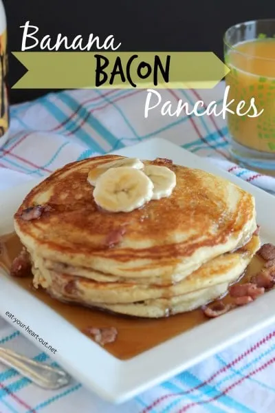 Banana Bacon Pancakes