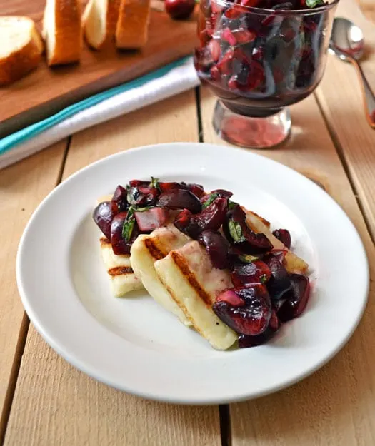 Grilled-Haloumi-Cheese-with-Fresh-Cherry-Salsa-Recipe-2