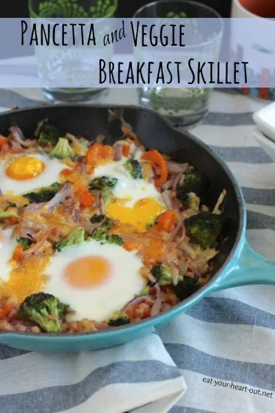 Pancetta and Veggie Breakfast Skillet