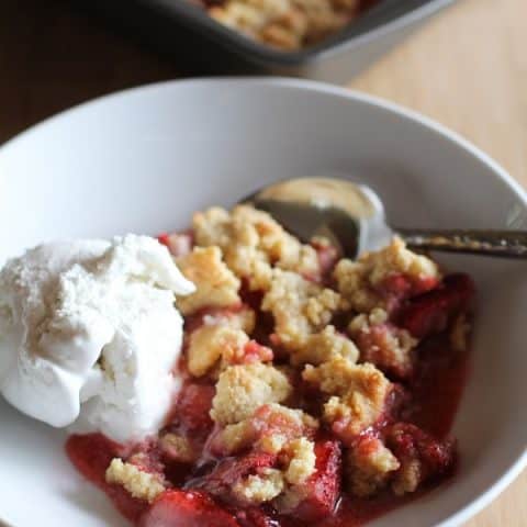 Paleo Strawberry Crumble