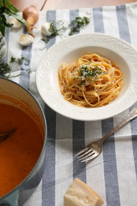 Roasted Pepper Pasta Sauce