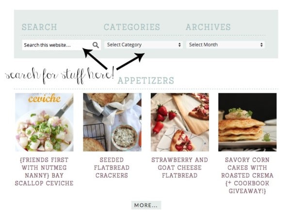 recipe page