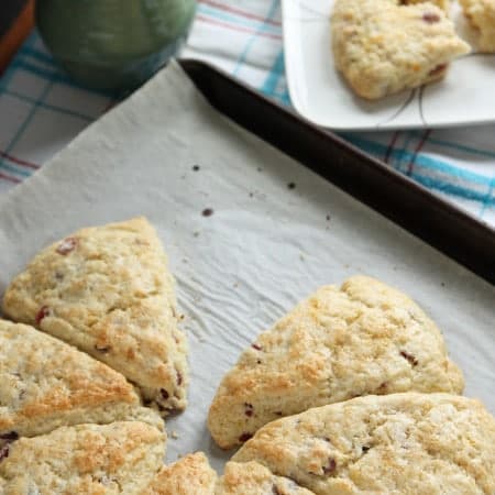 Cranberry Ginger Cream Scones