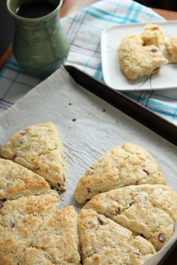 Cranberry Ginger Cream Scones