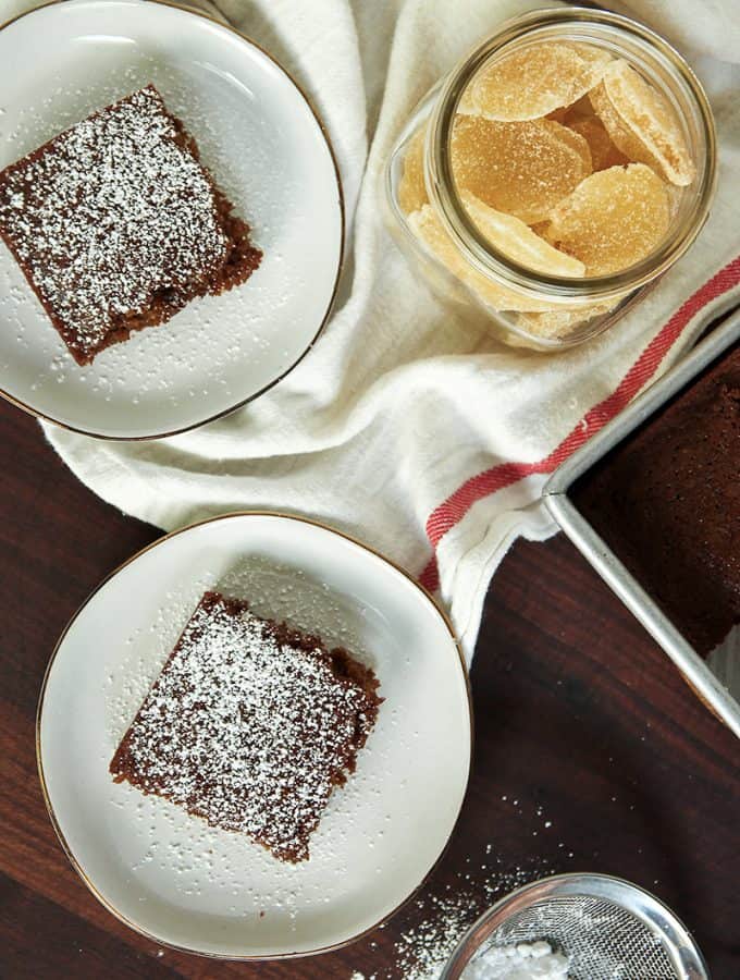 Gingerbread Cake is full of two types of ginger and is the perfect holiday treat.