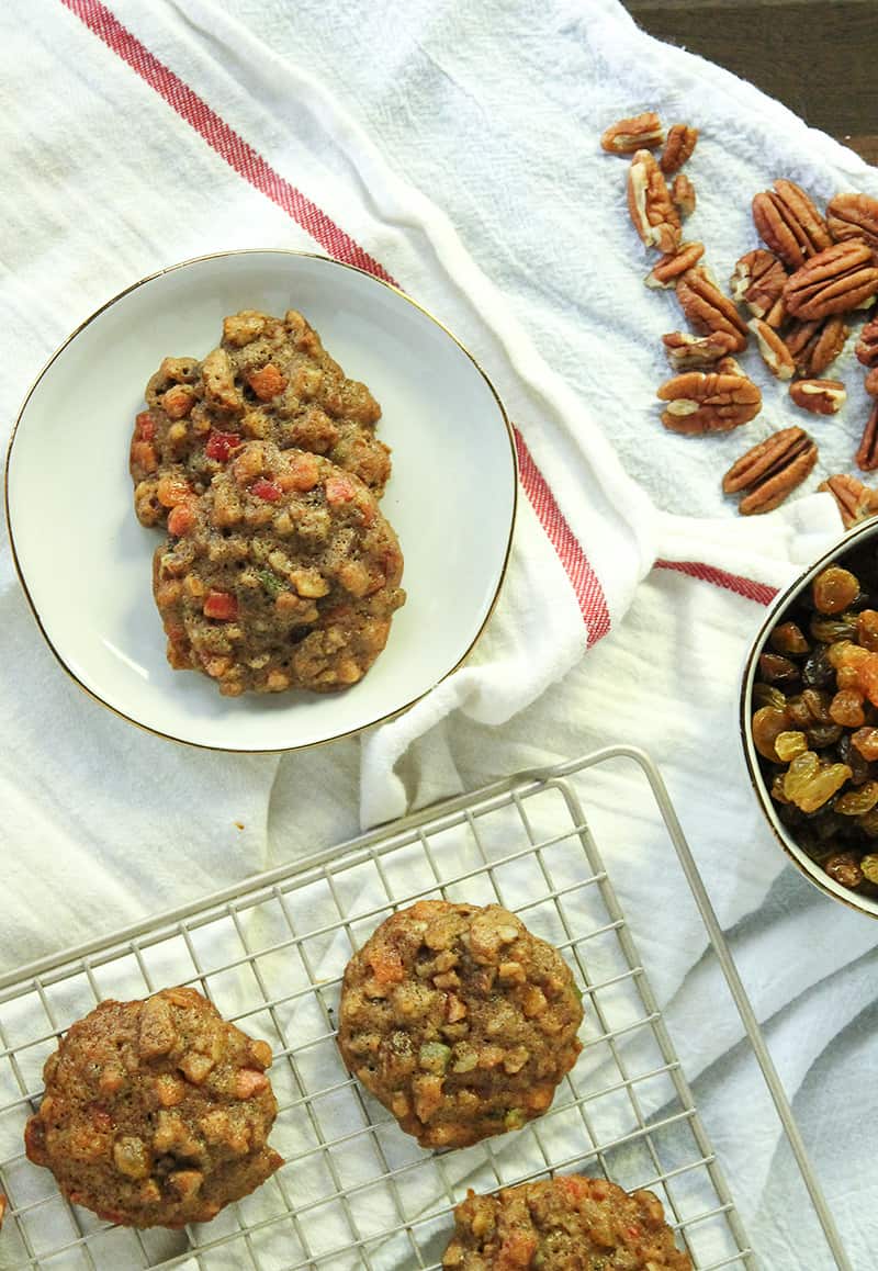 Fruitcake Cookies are the best holiday cookies, full of candied fruit, nuts and spices