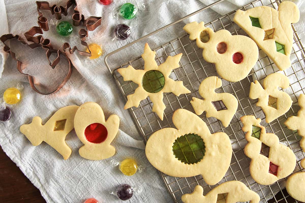 Made with your favorite hard candies, Stained Glass Cookies are as fun to make as they are to eat.