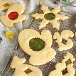 Personalize Stained Glass Cookies with your favorite colored hard candies. They're so much easier than frosting cookies!