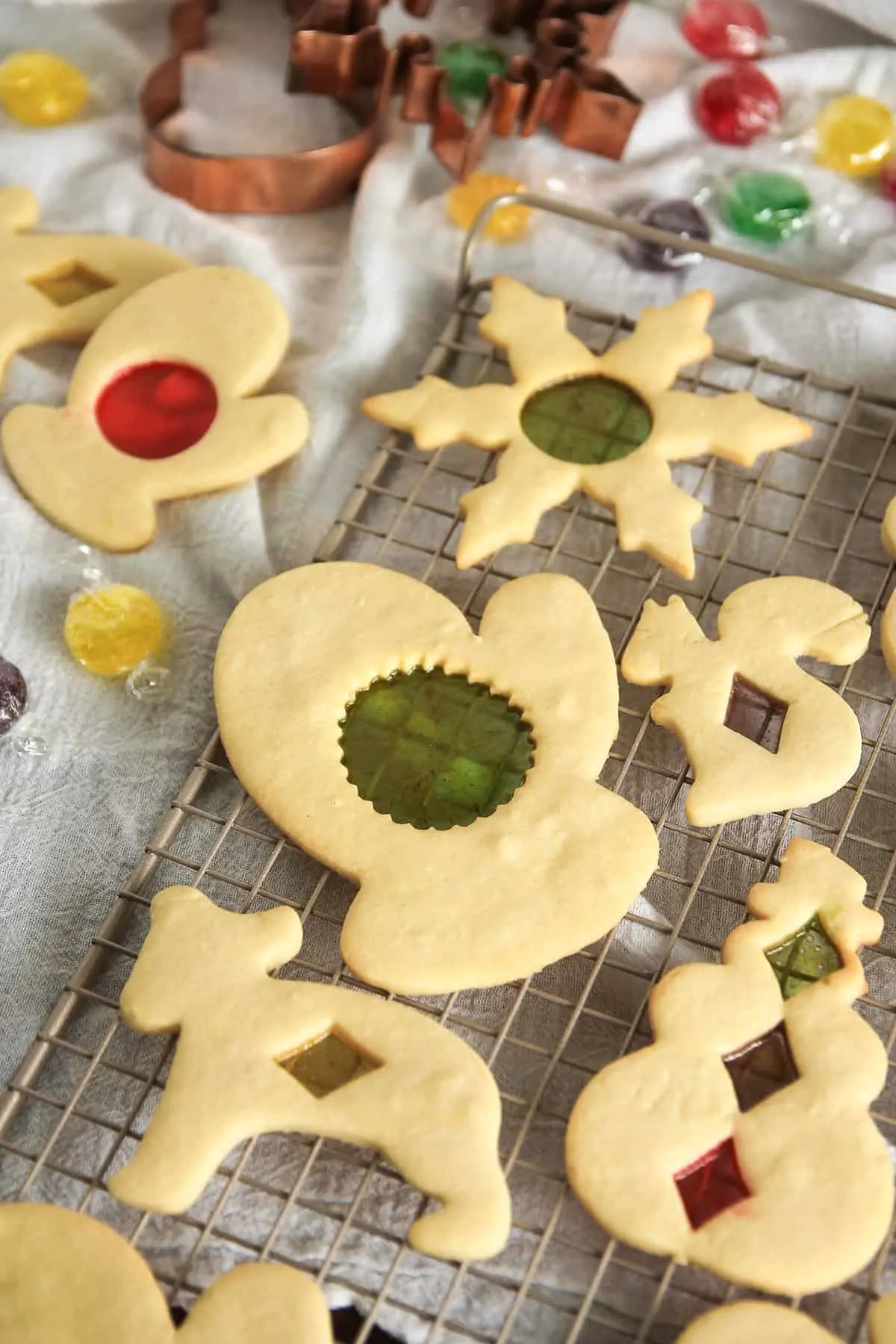 Personalize Stained Glass Cookies with your favorite colored hard candies. They're so much easier than frosting cookies!