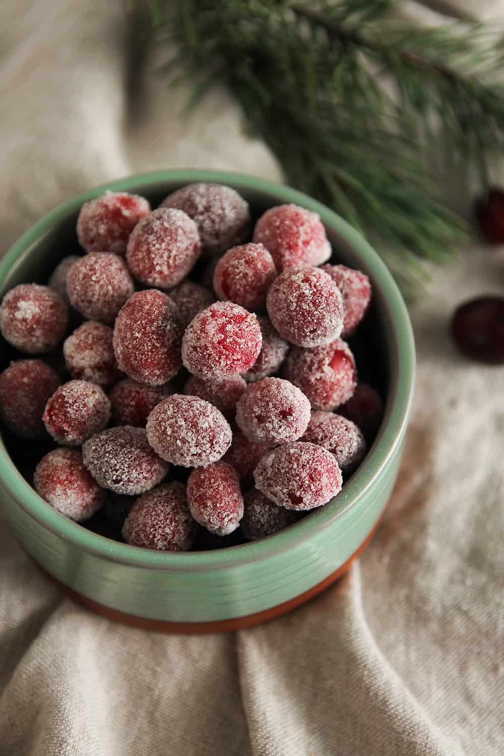 Sugared Cranberries are a fun, festive trick that can add a special touch to holiday treats. 