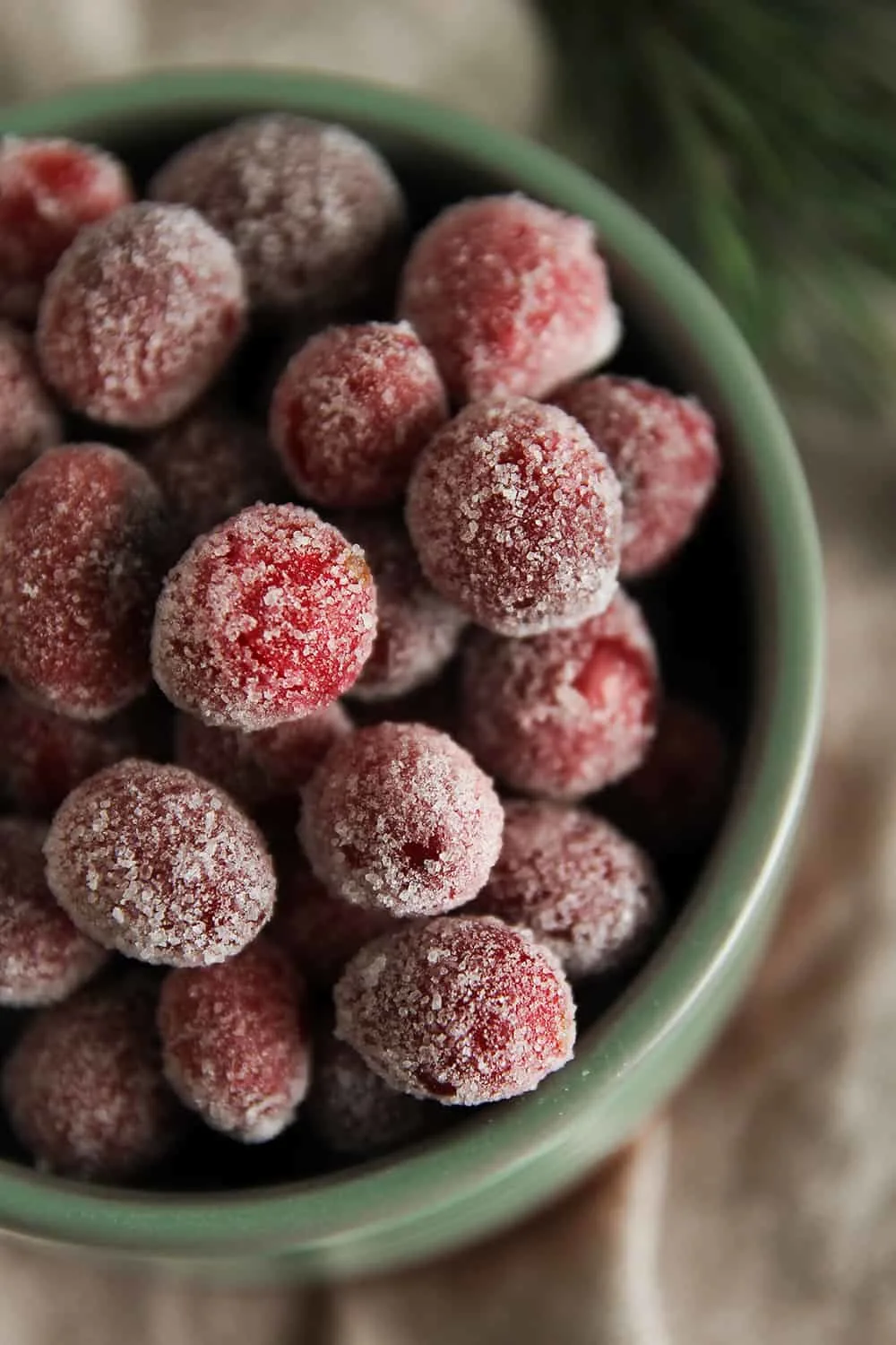 Sugared Cranberries are easy to make and add a festive touch to holiday treats