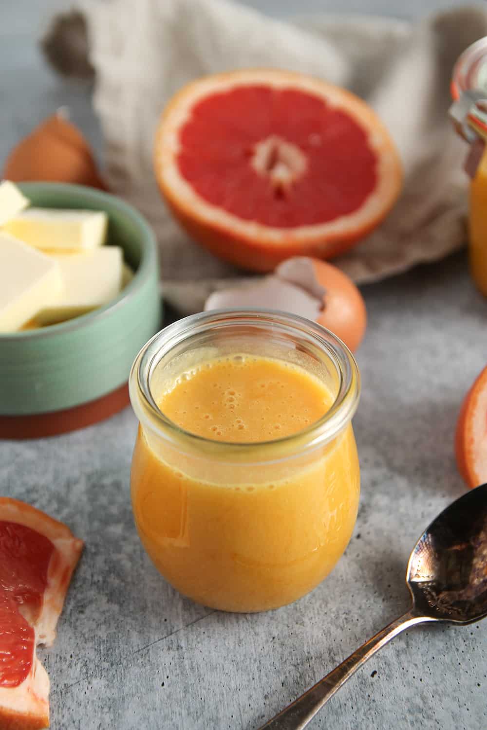 Make Grapefruit Curd with just a few ingredients for a bright, tangy citrus curd.
