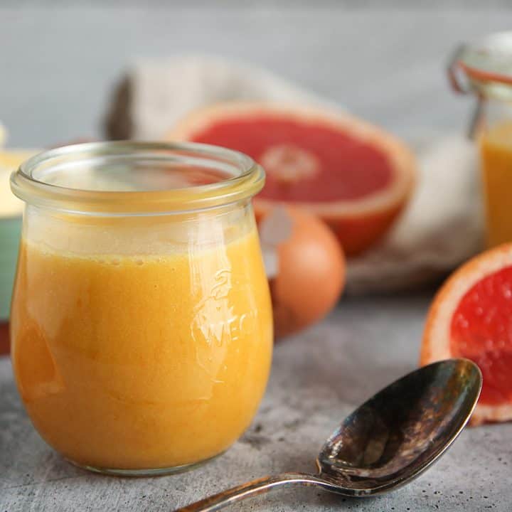 Grapefruit Curd is a delightfully bright, tangy twist on the usual citrus curd. Serve it with pound cake or serve a spoonful with yogurt and granola for a decadent breakfast.