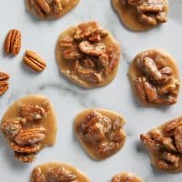 Sweet and creamy Pecan Pralines are a quintessential New Orleans treat. These pecan candies are easy to make and will make you feel like you’re in the Big Easy.