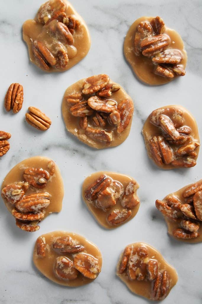 Sweet and creamy Pecan Pralines are a quintessential New Orleans treat. These pecan candies are easy to make and will make you feel like you’re in the Big Easy.
