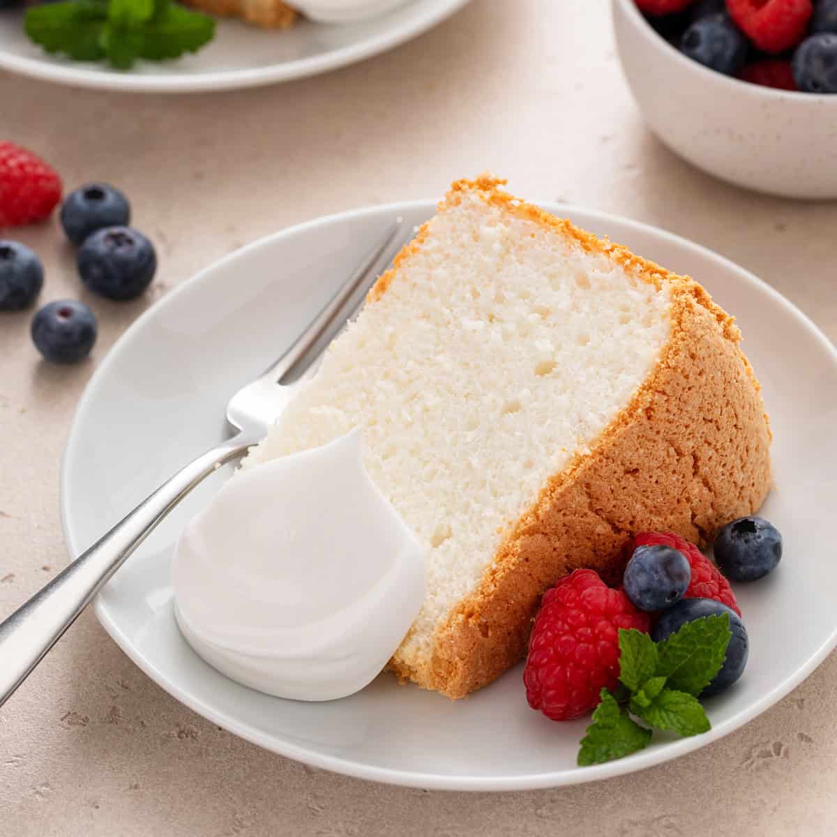 Homemade Angel Food Cake Recipe - Stephie Cooks