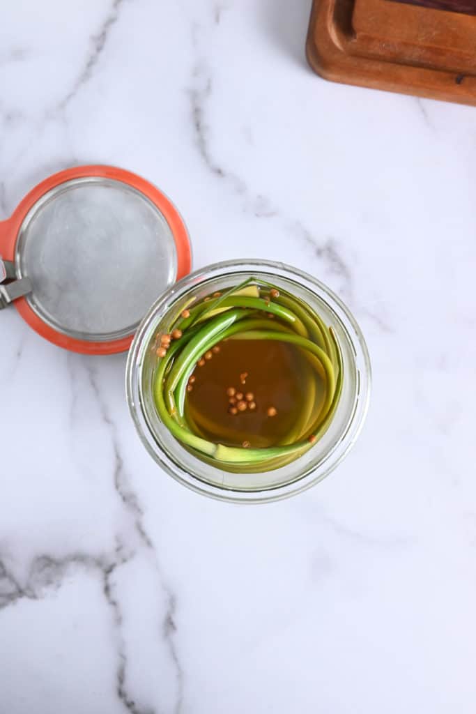 Pickled Garlic Scapes (Refrigerator pickles) Stephie Cooks
