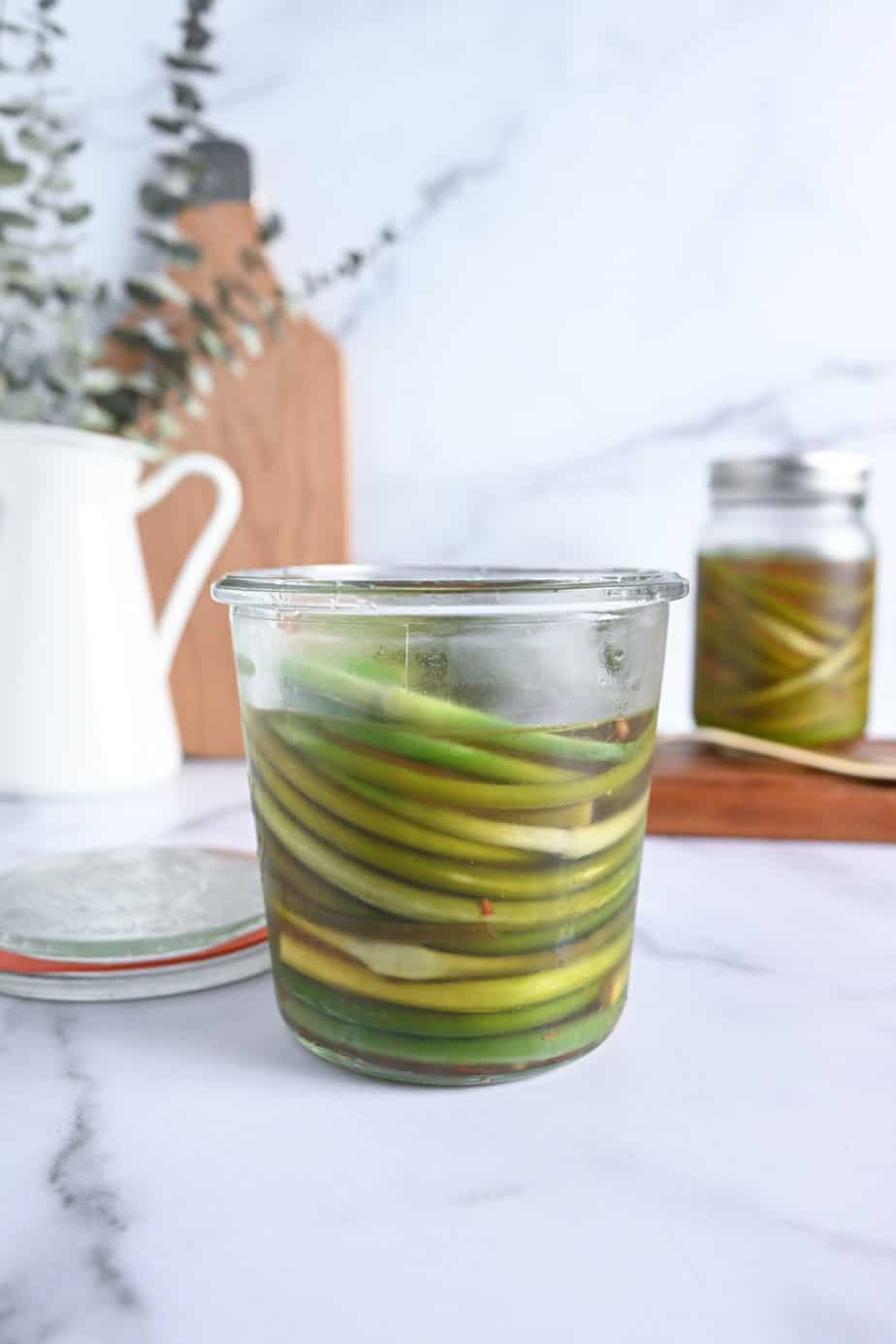 Pickled Garlic Scapes (Refrigerator pickles) Stephie Cooks
